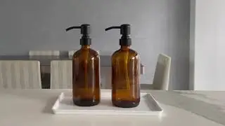 Amazon Best Kitchen Product Trends | Amber Glass Soap Dispenser, Brown Thick Glass Bottle