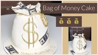 Amazing Money Bag Cake with Edible Dollars Creation Tutorial #Baking #EdibleArt