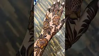 Easy and most beautiful mehndi design for back hand/ photos/ mk mehndi artist #mehndi #shorts