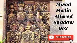 Mixed Media Altered Shadow Box Using @DesignWithZuri New Molds | Metallic Effect | Easy Tutorial