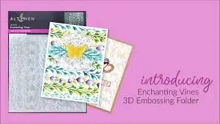 Beautiful Enchanting Vines 3D Embossing Folder for Paper Crafting