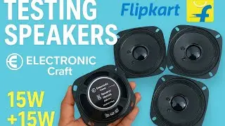 15 + 15 watt speaker testing from electronic crafts through Flipkart 