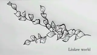 Pencil Drawing of flower design | LinKee World | #art #drawing #flower #design #pencildrawing