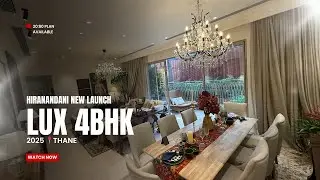 Lux 4Bhk Apt with huge deck & Fully Equipped Kitchen at Hiranandani New Launch Thane | ☎️8100 887700