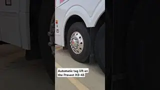 Automatic tag axle lift during steering on #Prevost H3-45