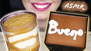 KINDER BUENO CHOCOLATE DESSERT & BANOFFEE 🍰 | No Talking | ASMR Mukbang - 먹방 | Real Eating Sounds