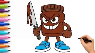 COMO DESENHAR A CHOCOLATINI SLASHERINI   - Brainrot Italianos