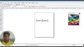 how to make double outline in text corel draw
