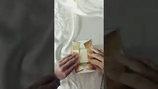 How to use the foil wrapper to wrap chocolate bar