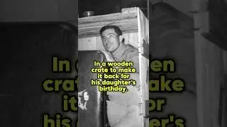 Reg Spiers mailed himself home from London to Australia in a wooden crate
