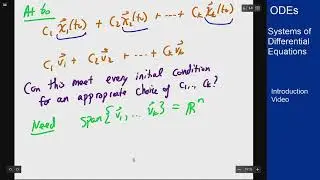 Differential Equations - Intro Video - Linear Systems of ODEs