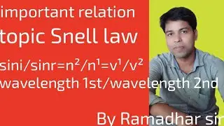 relation between refractive index, velocity of light @innovativescienceonlinecla2395