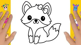 How to draw a Fox Coloring for Kids