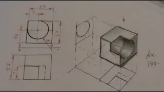 Hollow cylinder prism in bounded dihedral