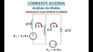 CORRIENTE ALTERNA - Análisis de mallas Ejemplo1