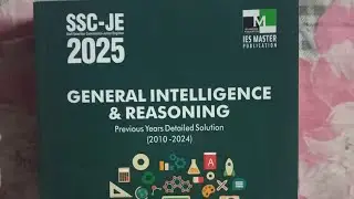 IES MASTER SSC JE Reasoning PYQ Book. Best Reasoning Book for SSC JE @targetsscje2025 #sscje2025