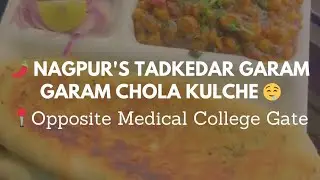 🌶️ Nagpur's Tadkedar Garam Garam Chola Kulche 🤤