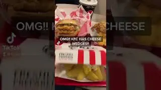 VIRAL TIKTOK FOOD VIDEO: KFC CHEESE WEDGES?!?