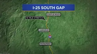Expect Delays Through I-25 Gap Project