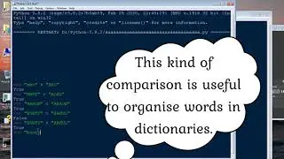 [Comparison of Strings]String Manipulation in Python #3