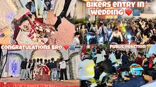 Bikers entry in wedding ❤️| public crazy reaction 🤩| next level 💀||  @jatyashkumar 