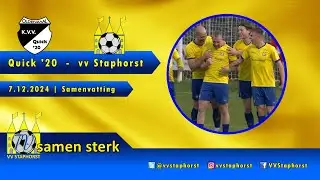 Quick '20 - vv Staphorst | 7.12.2024 | Samenvatting