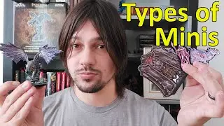 Different types of minis for tabletop games.