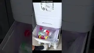 Japanese High Bucket Classification Trash Can | No-Bend Household Sanitary Bin