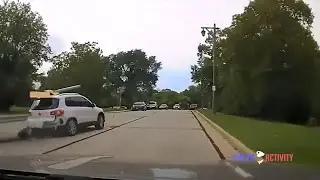 USA: Wilde Verfolgung eines gestohlenen Autos durch die Polizei endet mit einem Crash | Deutsch
