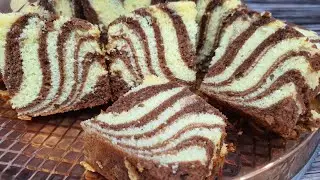 TASTY Marble Butter Cake | Kek Marble Gebu yang SEDAP