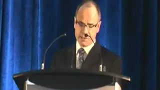 Peter Langan accepts a CEO engineering-company award on behalf of R. V. Anderson