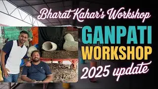 Bharat kahar workshop biggest update 2025 VADODARA'S famous Ganesh idol Maker Bharat kahar Workshop