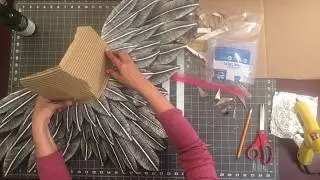 Sculpting Tutorial Step 14 of Neck and Arch area of Angel Wing DIY Sculpture