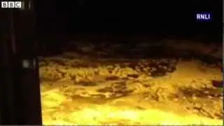 Storm surge  RNLI station swamped by flood water