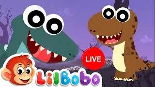 🔴LIVE: Types of Dinosaurs - Educational Nursery Rhymes for Children | Little BoBo - FlickBox Kids