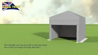 3m x 3m How To Erect A Grey Gala Tent Pro-MX Gala Shade Gazebo Assembly Instructions