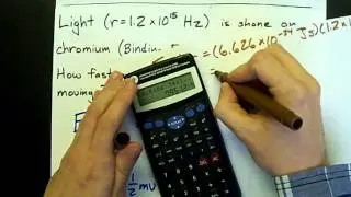 How fast are ejected electrons moving? (Photoelectric Effect)