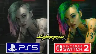Cyberpunk 2077 PS5 vs Nintendo Switch 2 Graphics Comparison