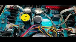 NAD C372 Audio amplifier Dummy load test+Rise time