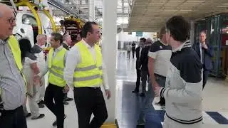 Antonio Filosa, Ceo di Stellantis, visita Mirafiori Torino
