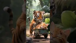Tiger and Cat: The 3D AI Revolution #ai revolution #cat ai #tiger ai#3d ai