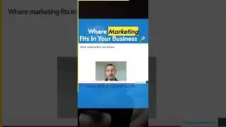 Where does marketing fit within business? A framework to place and work marketing in your business.