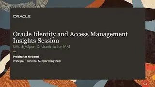 OAuth/OpenID: UserInfo for Oracle IAM