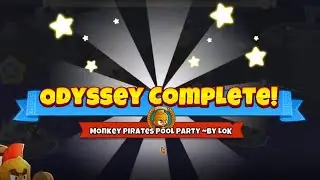 BTD6 Odyssey - Monkey Pirates Pool Party - No Monkey Knowledge + No Hero (Secret Achievement)