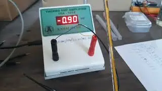 Thermo emf temperature thermocouple experiment