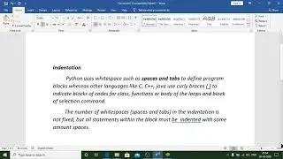 TNSCERT 12th computer science CHAPTER 5 PYTHON INDENTATION IN TAMIL