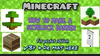 ✔️ How to make a skyblock banner in Minecraft PE #shorts