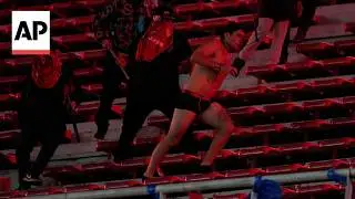 More than 100 Chile fans arrested after violence during soccer match in Argentina