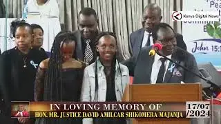 Hilarious!! Justice David Majanja's father crack ribs as he wonderfully introduces his family!!