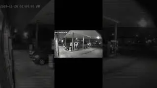 The pump dropped.No one was there. 👀⛽#horrortok #CCTV #paranormal #creepytok #ghostcaughtoncamera